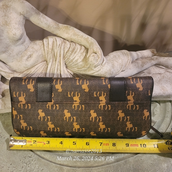 L.A.M.B. Gwen Stefani Multi Patern Fold Over Clutch Designer Luxury Celeb  #747 - Picture 10 of 14